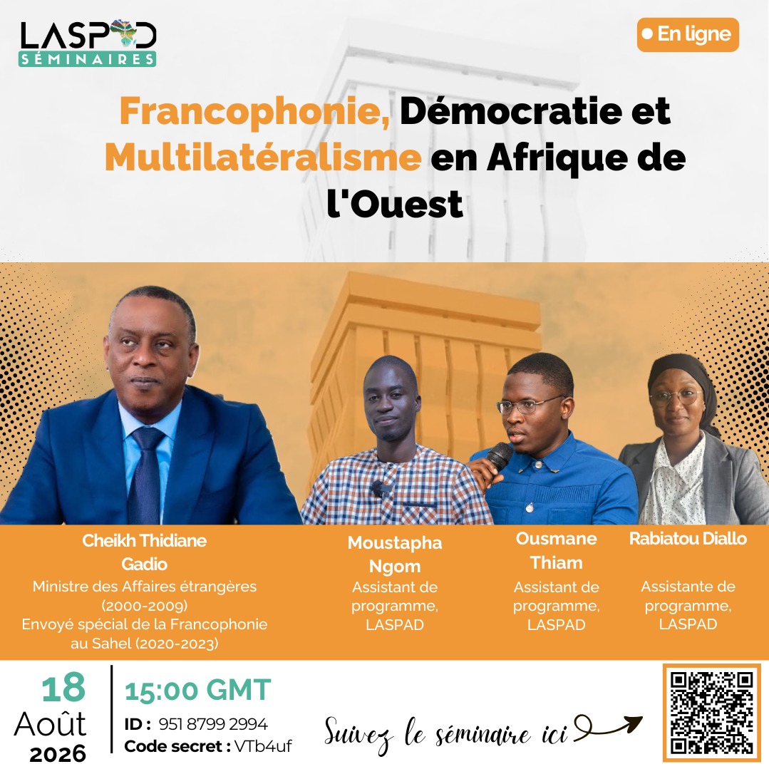 Francophonie, Démocratie et Multilatéralisme en Afrique de l'Ouest